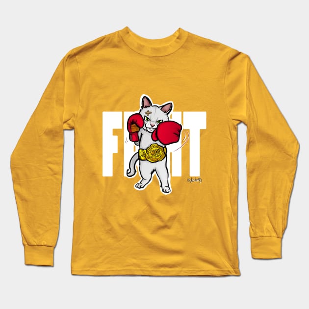 Ultimate Fluffy Fighter Long Sleeve T-Shirt by @akaluciarts